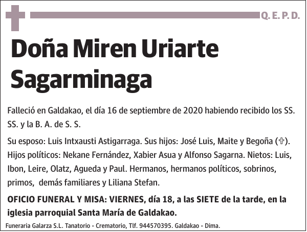 Miren Uriarte Sagarminaga