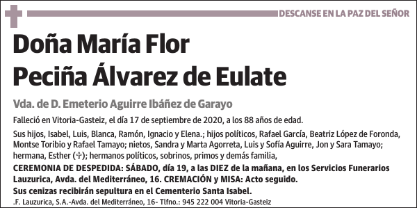 María Flor Peciña Álvarez de Eulate