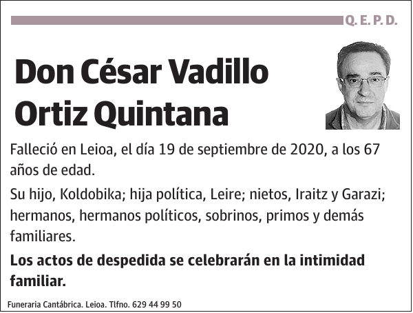 César Vadillo Ortiz Quintana