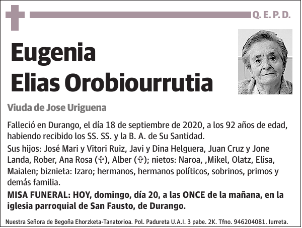 Eugenia Elias Orobiourrutia