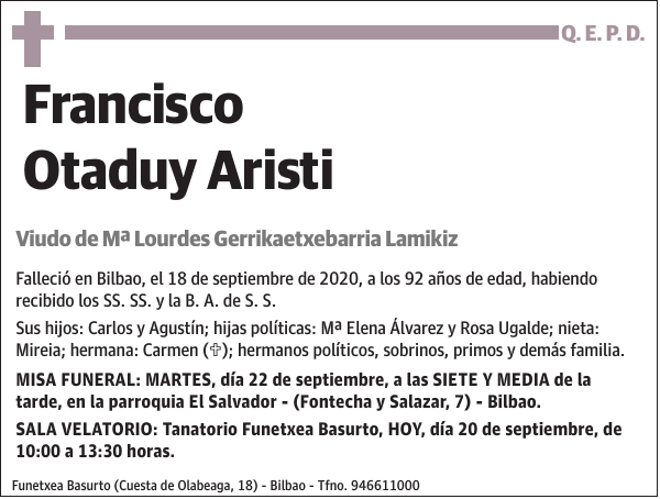 Francisco Otaduy Aristi