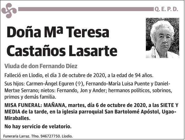 Mª Teresa Castaños Lasarte