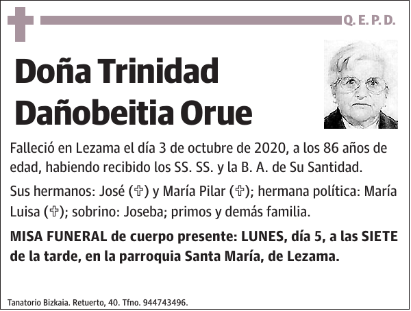 Trinidad Dañobeitia Orue