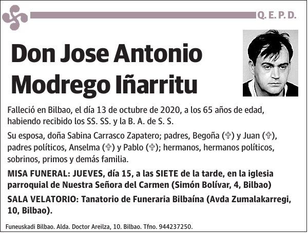 Jose Antonio Modrego Iñarritu