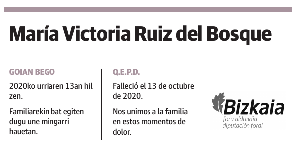 María Victoria Ruiz del Bosque