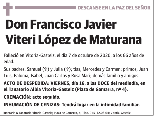 Francisco Javier Viteri López de Maturana