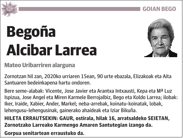 Begoña Alcibar Larrea