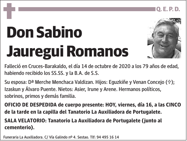 Sabino Jauregui Romanos