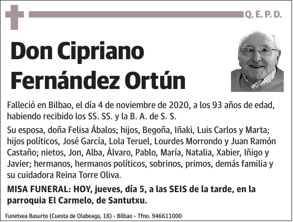 Cipriano Fernández Ortún