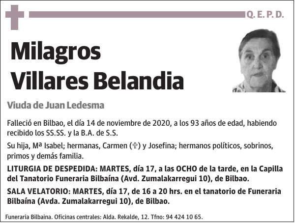 Milagros Villares Belandia