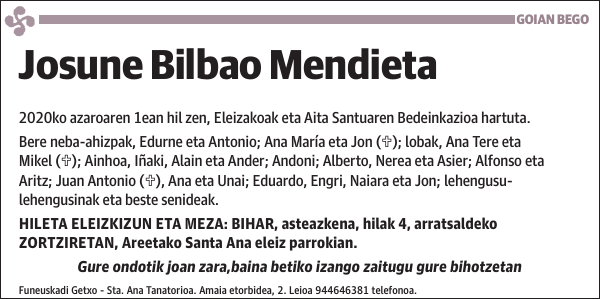 Josune Bilbao Mendieta