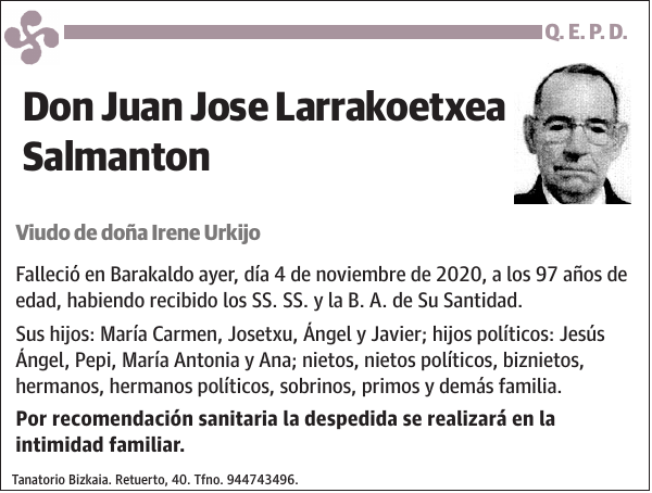 Juan Jose Larrakoetxea Salmanton