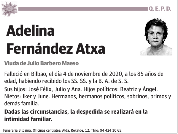 Adelina Fernández Atxa