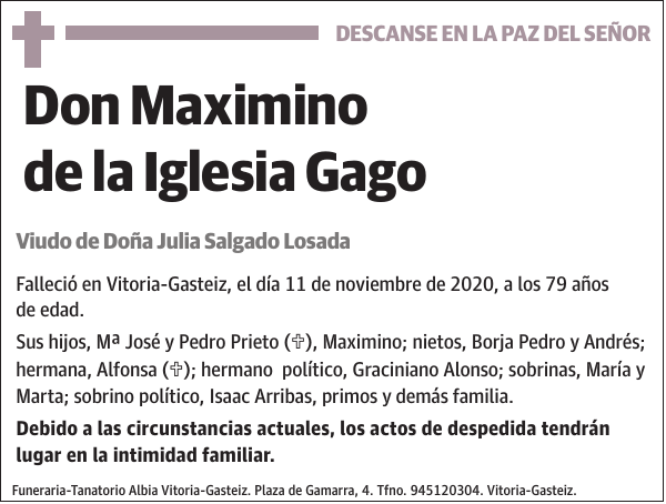 Maximino de la Iglesia Gago
