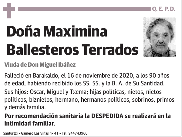 Maximina Ballesteros Terrados