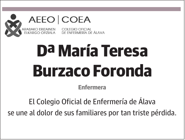 María Teresa Burzaco Foronda