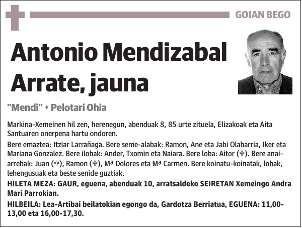 Antonio Mendizabal Arrate