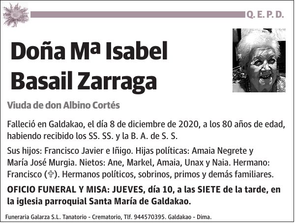 Mª Isabel Basail Zarraga