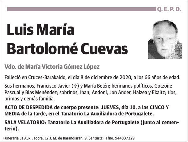 Luis María Bartolomé Cuevas