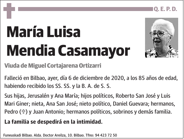 María Luisa Mendia Casamayor