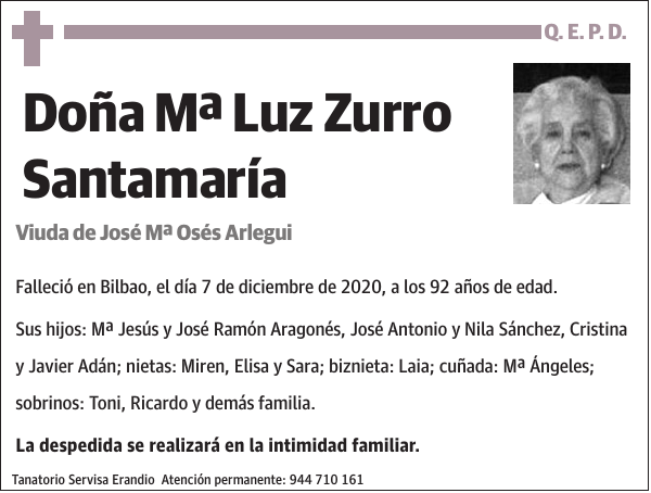 Mª Luz Zurro Santamaría