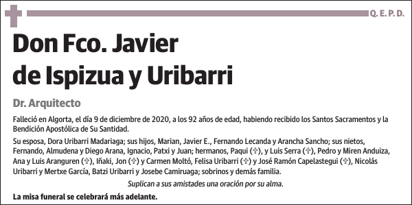 Fco. Javier de Ispizua y Uribarri