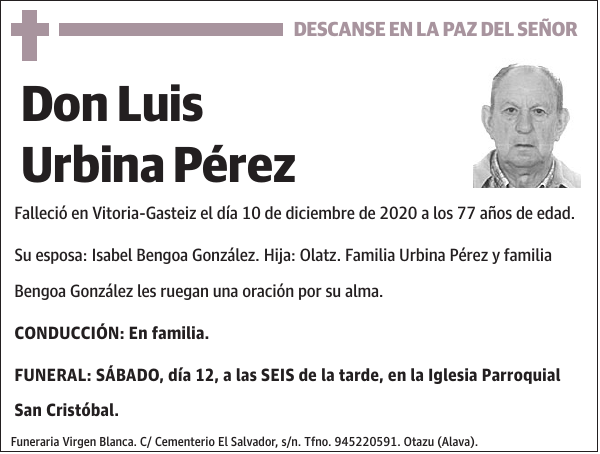 Luis Urbina Pérez