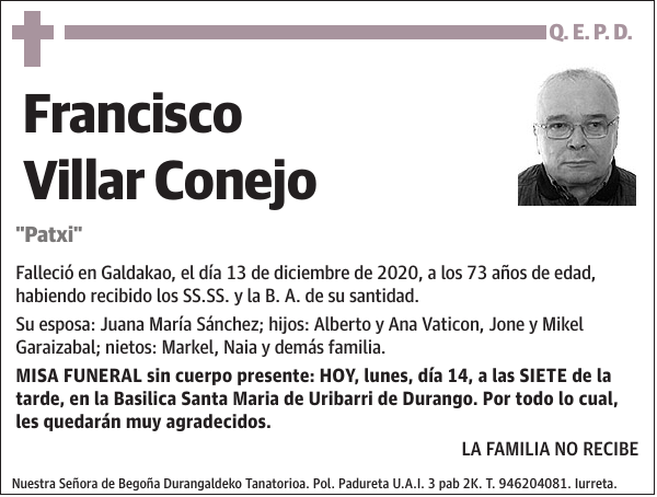 Francisco Villar Conejo 'Patxi'