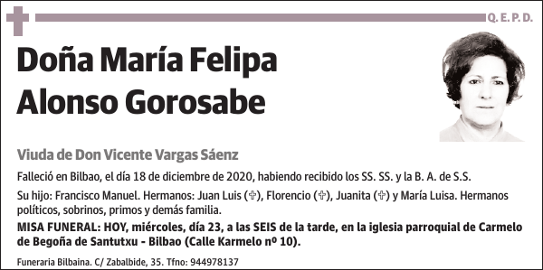 María Felipa Alonso Gorosabe