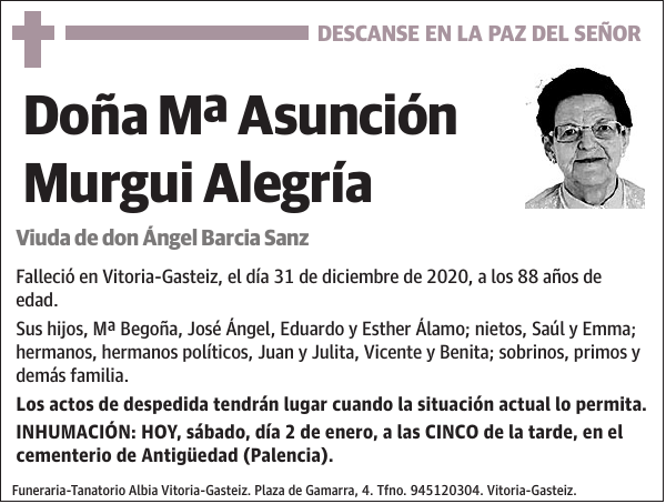 Mª Asunción Murgui Alegría