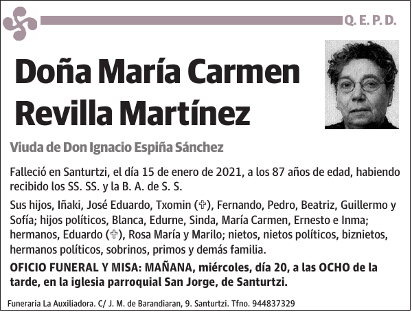 María Carmen Revilla Martínez
