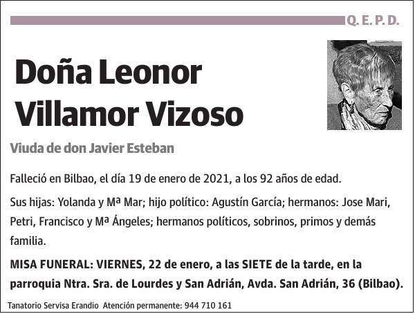Leonor Villamor Vizoso