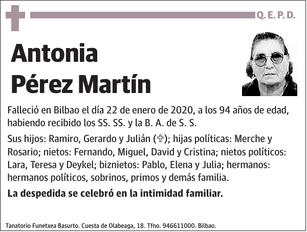 Antonia Pérez Martín