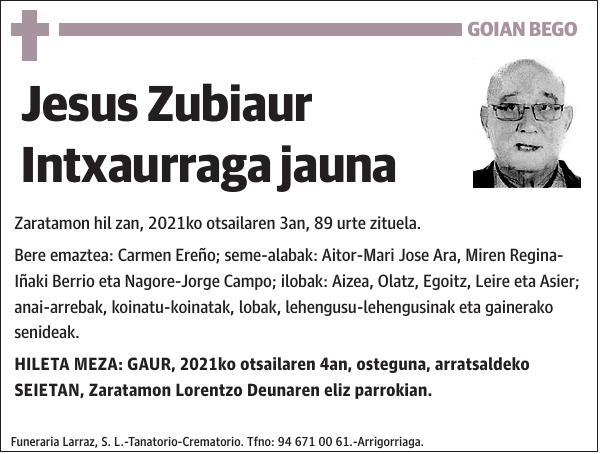 Jesus Zubiaur Intxaurraga