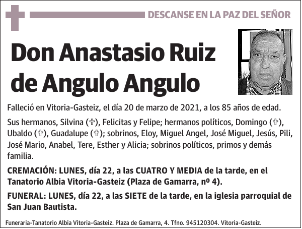 Anastasio Ruiz de Angulo Angulo