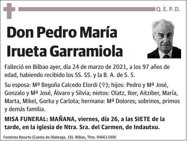 Pedro María Irueta Garramiola