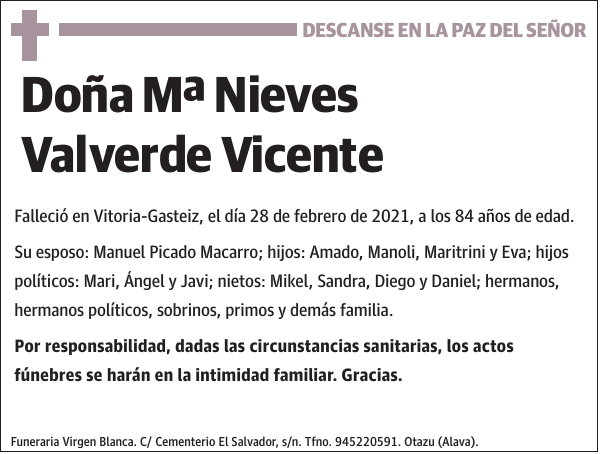 Mª Nieves Valverde Vicente