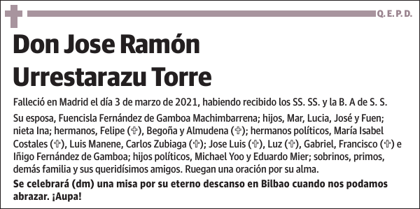 Jose Ramón Urrestarazu Torre