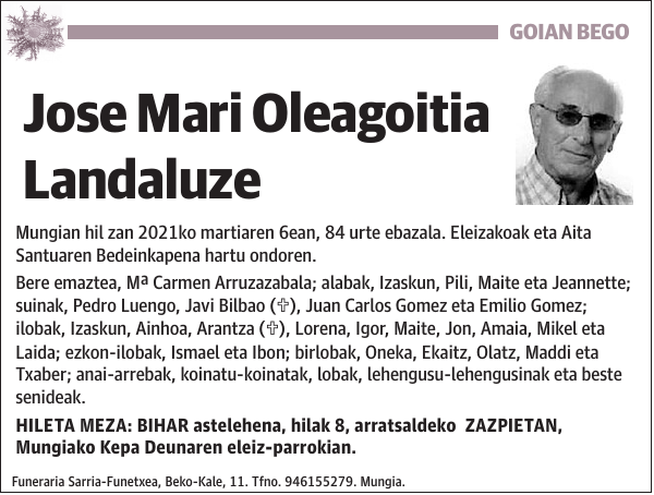 Jose Mari Oleagoitia Landaluze