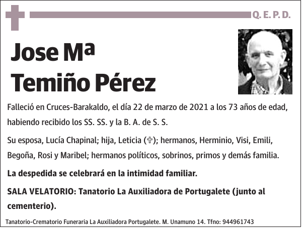 Jose Mª Temiño Pérez