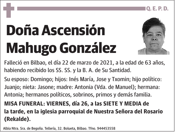 Ascensión Mahugo González