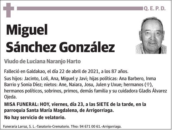 Miguel Sánchez González