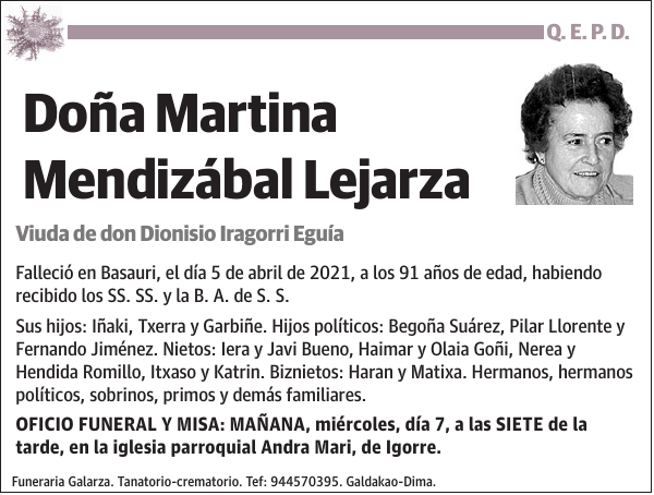 Martina Mendizábal Lejarza