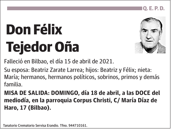 Félix Tejedor Oña
