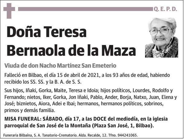 Teresa Bernaola de la Maza
