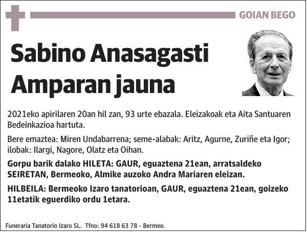 Sabino Anasagasti Amparan