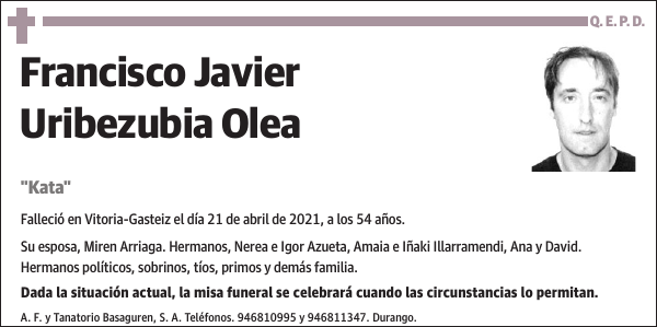 Francisco Javier Uribezubia Olea