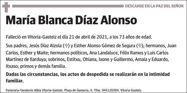 María Blanca Díaz Alonso