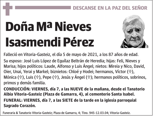 Mª Nieves Isasmendi Pérez