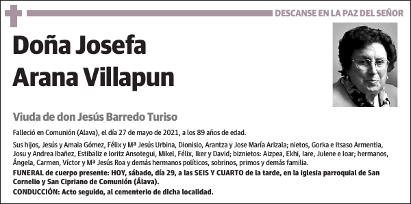 Josefa Arana Villapun